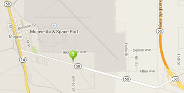 map of mojave desert auto repair center www.mojavedesertautorepair.com map